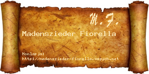 Madenszieder Fiorella névjegykártya